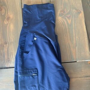 Figs Navy Blue Maternity Pants